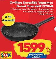 ZWİLLİNG DURASLİDE YAPIŞMAZ GRANİT TAVA 663192860